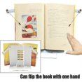 thumbnail image 5 of Foldable Metal Bookshelf, Adjustable Cooking Bookshelf, Book Reading Rack, Children's Reading Rack, 5 of 5