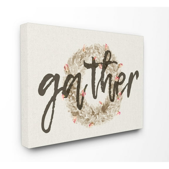 Stupell Gather Wreath Canvas Wall Art 16 x 20