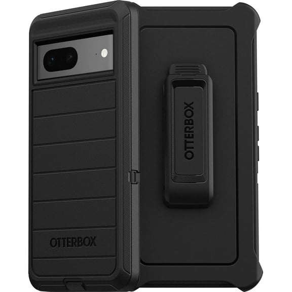 OtterBox Rugged Holster Cell Phone Case for Google Pixel 7, Black