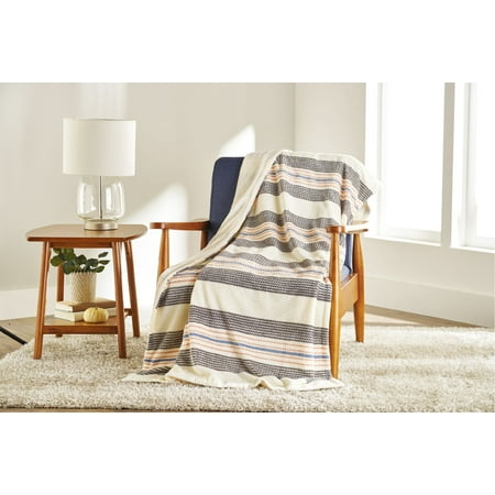 Better Homes & Gardens Oversize Reversible Velvet Plush Throw Blanket, 1 Each