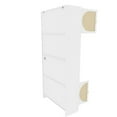 Tall RattanDoored Storage with Power Outlet Four Drawers Four