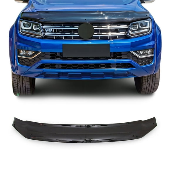 Front Bug Shield Hood Deflector Guard for VW Amarok 2010-2020, Black Smoke