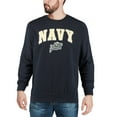thumbnail image 3 of Men's Colosseum Navy Navy Midshipmen Arch & Logo Crew Neck Sweatshirt, 3 of 4