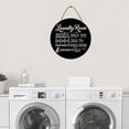 thumbnail image 5 of Eveokoki 11" Laundry Room Decor Laundry Room Wooden Sign Funny Sign Wall Plaque Rustic Farmhouse Laundry Wall Decor Vintage Bathroom Wall Sign Laundry Rules Hanging Decor for Bathroom, 5 of 5