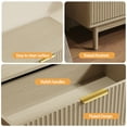 thumbnail image 4 of YouTrend Fluted 8 Drawers Dresser, 55.1" Wide Modern Chest of Drawers with Wood Foot, Dresser TV Stand Up to 65 Inch TV, Wood Drawer Organizer for Bedroom, Living Room, Hallway, 4 of 7