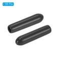 thumbnail image 3 of Uxcell 2.5MM Vinyl Rubber End Caps, 100 Pack Round Bolt Screw Covers Caps for Metal Tubing Bolts, Black, 3 of 7
