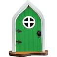 thumbnail image 1 of Tree Statue Window Door Design Weather Resistant Wood Garden Landscaping Sculpture Lawn Decor, 1 of 10