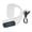 White, variant on M Buder Wireless Earpiece Bluetooth Stereo Ear Hook Single Ear Business Sport Earphone with Noise Canceling Mic Digital Display Black (4.33 inches / 11 cm)