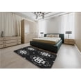 thumbnail image 5 of Ahgly Company Machine Washable Indoor Square Transitional Night Black Area Rugs, 7' Square, 5 of 7