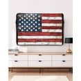 thumbnail image 5 of Vintage American Flag Outdoor TV Cover 52-55 Inch Weatherproof, Country Wooden USA Flag Waterproof Outdoor TV Covers, 5 of 7