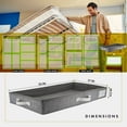 thumbnail image 4 of Homelux Theory Underbed Storage Bag, 2pc Low Profile Light Gray Organizer, 4 of 6
