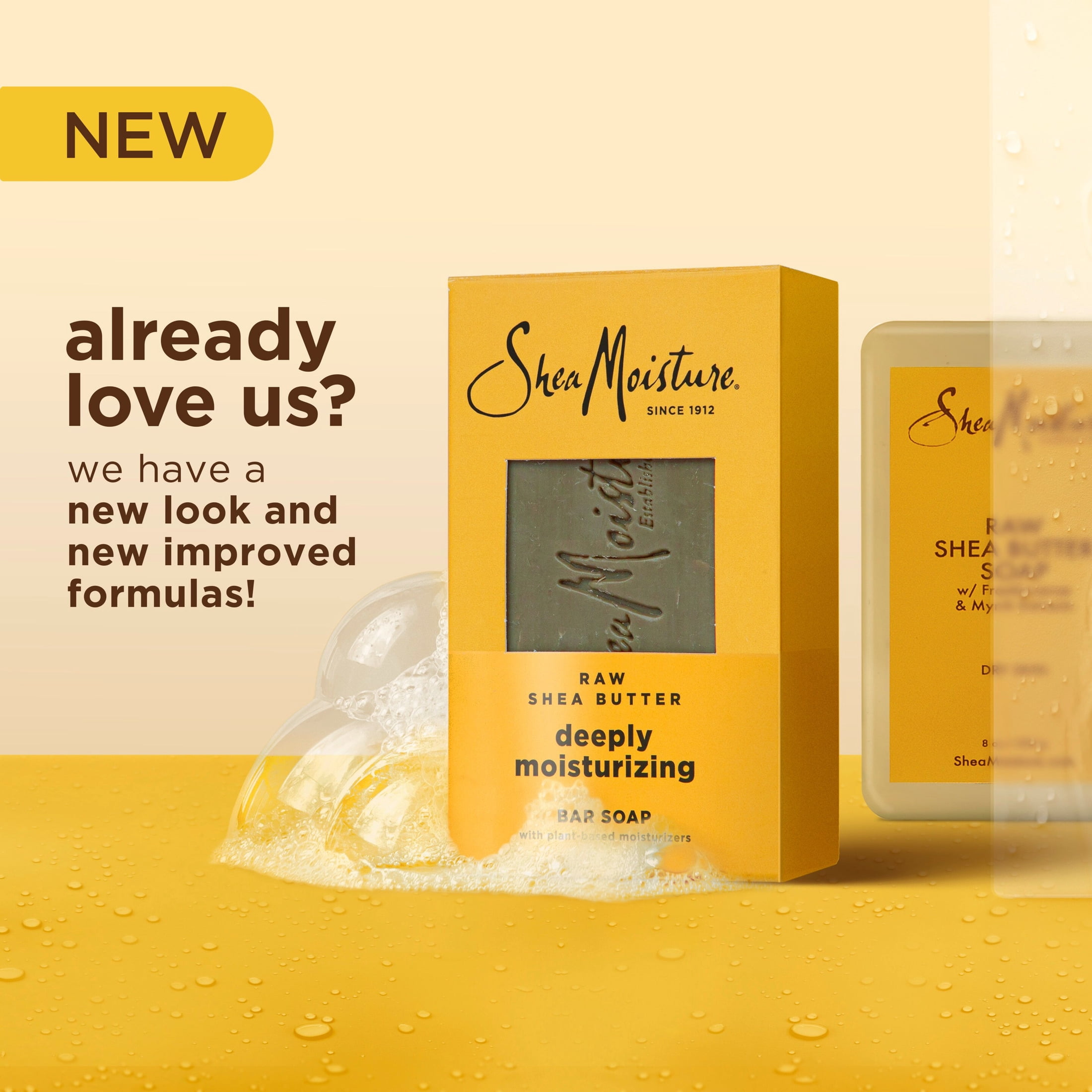 SheaMoisture Bar Soap Moisturize And Restore Dry Skin Raw Shea Butter Deeply Moisturizing Bar Soap With 24h Shea Moisture Nutrients For Healthy, Glowing Skin ,8 oz