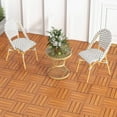 thumbnail image 2 of Costway 18 PCS Interlocking Deck Tiles Anti-slip Floor Tiles for Poolside All Weather Brown, 2 of 9
