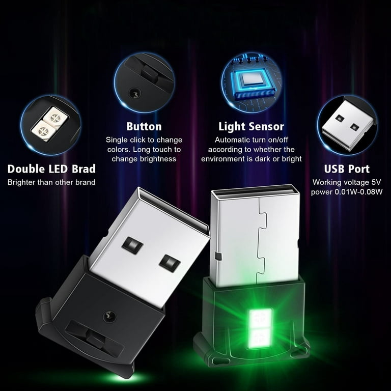 Mini USB LED Light RGB Car LED Interior Lighting Smart Atmosphere