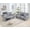 Gray-079, variant on 2PCS Power Zero Gravity Recliner Sofa Set with Adjustable Headrests,Bluetooth Speakers,Reading/LED Lights,Type C/USB Port,Cup Holders,Storage Console,Faux Fur Electric Reclining Couch,Loveseat Gray