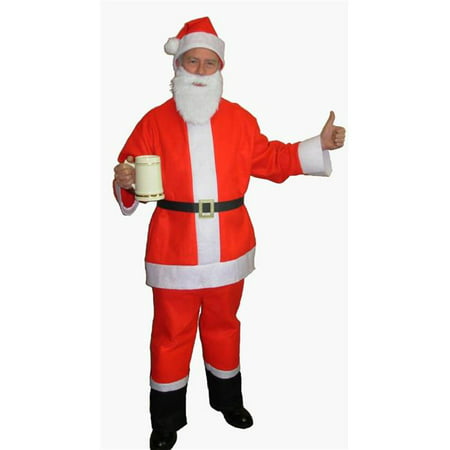 Halco 4000 Santa Claus Beer Bar Crawl Spree Adult Costume - 42-48 Jacket Up to 52 Waist