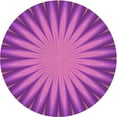 thumbnail image 1 of Ahgly Company Indoor Round Patterned Crimson Purple Area Rugs, 3' Round, 1 of 6