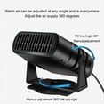 thumbnail image 2 of Ruiboury Powerful 120W Heater Fan For Vehicle Effortless Heating Cooling Functions 360° Rotation 24v, 2 of 6