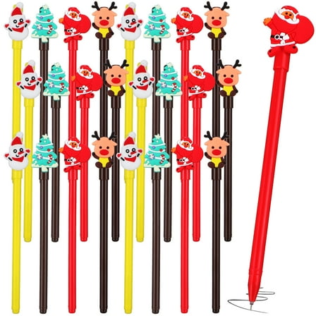 OFFIGAM 24Pcs Holiday Pens Roller Pen Assorted Color Durable Versatile Use