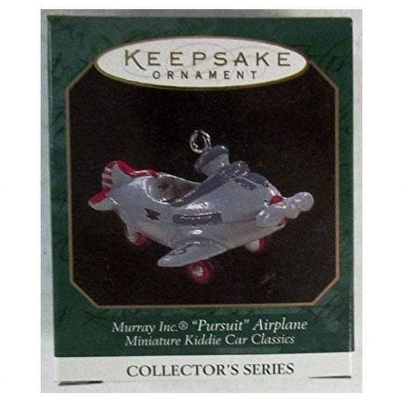 Hallmark Keepsake Ornament Miniature Kiddie Car Classics Murray Inc. Pursuit Airplane 3rd in Series - 1997 (QXM4132)
