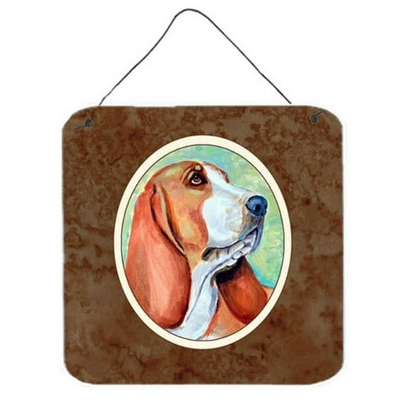 Basset Hound Wall or Door Hanging Prints, 6 x 0.02 x 6 in.
