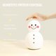 thumbnail image 5 of Luz de noche navideña para niños y bebés, luz LED de noche con forma de muñeco de nieve, recargable por USB y pantalla táctil, lámpara portátil de silicona con 7 cambios de luz, ideal para niñas y niñ, 5 of 5