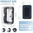 thumbnail image 5 of Child Proof Outlet Lock Box with 2 Durable Keys - Heavy Duty Safety Cover for Baby Proofing, Tool-Free Installation, More Space for Large Plugs Universal Fit Socket Protector (2 Pack, Black), 5 of 6