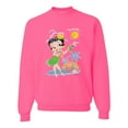 thumbnail image 1 of Wild Bobby, Betty Boop Island Girl Paradise Betty Boop Unisex Crewneck Sweatshirt, Neon Pink, Medium, 1 of 5