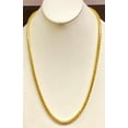 thumbnail image 2 of 14K 22in Yellow Gold Diamond Cut/TexturedRound Franco Chain with Lobster Clasp, Approx 71.5g, 2 of 11