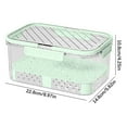 thumbnail image 2 of Ycandiee Portable Fruit Tray, Chilled Fruit Storage Container With Lid and Handle, Portable Fruit and Vegetable Storage Box Refrigerator Organizer With Ice Pack for Camping Picnics Outdoor, 2 of 2