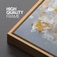 thumbnail image 5 of Large Framed Canvas Print Golden Butterfly Swarm Framed Canvas - Elegant Modern Nature Artwork Wall Art Decorative Ready to Hang Painting for Living room Bedroom - 60"x20" Natural Frame, 5 of 7