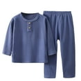 thumbnail image 2 of Boys Long Sleeve Shirt and Pants Set Soft Cotton Blend Casual Playwear for Toddlers and Kids, 2 of 3