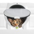 thumbnail image 2 of Solapa de puerta para gatos, solapa para gatos con bloqueo de 4 vías para puertas exteriores interiores, puerta para mascotas resistente a la intemperie para gatos, perritos, gatitos y gatos, 2 of 5