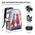 thumbnail image 4 of Sikiie Heart Sky Bird Couple Clear Backpack, Transparent Bookbag for School for Women Men, Capacity Clear Bag for College, Travel, 4 of 7