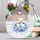 thumbnail image 4 of Uuiauoio Glass Easter Ornament 2D Flat Pendant with Bunny Egg Designs for Tree Gift Basket Filler Holiday Party Decorations Keepsake, 4 of 5