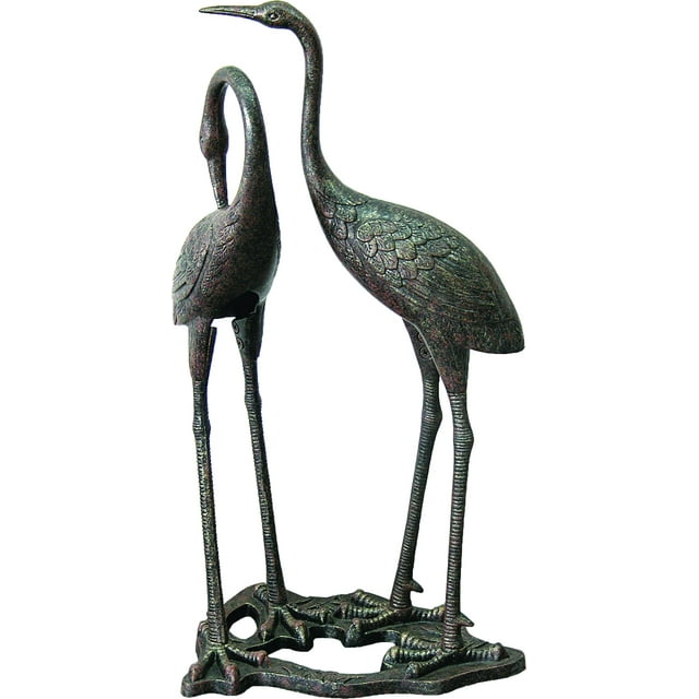 Innova Hearth and Home C880-71 Heron Statue, Aged Bronze