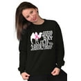 thumbnail image 4 of Check Those Humps Lumps Pink Camel Women Crewneck Sweatshirt Brisco Brands X, 4 of 6