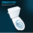 thumbnail image 3 of TOTO® Drake® Two-Piece Round 1.6 GPF Universal Height TORNADO FLUSH® Toilet with CEFIONTECT®, Cotton White - CST775CSFG#01, 3 of 5
