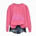 thumbnail image 5 of Towmus Christmas Sweatshirt for Women Cute Xmas Tree Casual Crewneck Sweatshirt Oversized Graphic Pullover Tops, 5 of 6