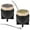 Style2, variant on Yerba Mate Cup,8 oz Yerba Mate Gourd Set,305 Stainless Steel Double-Wall Mate Cup, Heat Insulation Yerba Mate Gourd, Tea Cup Set Includes with Bombilla Straw,Wide Mouth (Black)