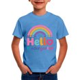thumbnail image 3 of Boys Short Sleeve Graphic T Shirts, Kindergarten Letter Printed Crewneck Tops, Back to School First Day Casual Kids Tees, 3 of 5