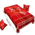 thumbnail image 3 of Table Cloth,Valentines Tablecloth Rectangle 24×20 Inch, Washable Buffalo Plaid Red Love Heart Valentines Day Tablecloth Waterproof Scalloped Edge Dining Table Cloth Sweet Home Party Decorations, 3 of 4