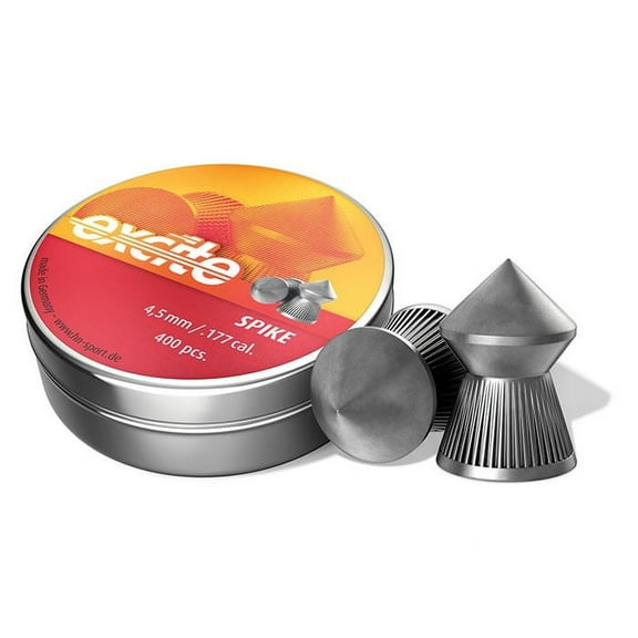H&N Excite Spike Airgun Pellets .177 Cal, 8.64 Grains, Pointed, 400ct