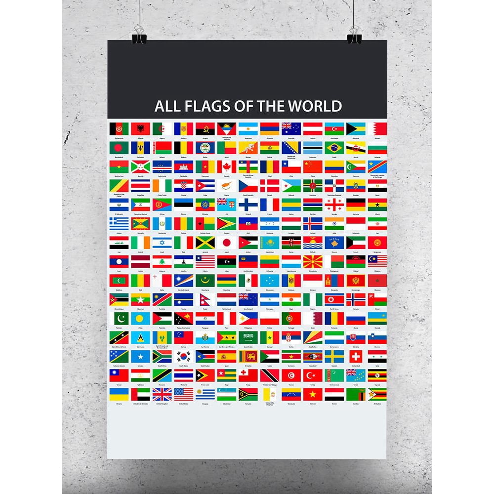 All Flags Of The World Poster Image by Shutterstock
