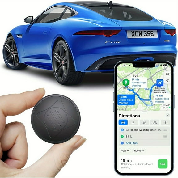 GPS Tracker for Vehicles - Mini Magnetic Real-Time GPS Tracker, Hidden Car Locator Tracking Device for Vehicles, Elderly, and Assets