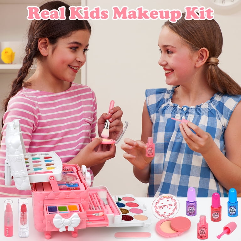 Sendida, Kids Makeup Kit, Pink Princess Toy for Girls 3-12