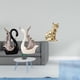 thumbnail image 2 of Figuras De Gato Cisne, Escultura De Cerámica De Animales, Colección De Escritorio, Adorno Para Estante, Aniversario, Chimenea, Arte, Artesanía, Estatua Decorativa, 2 of 8