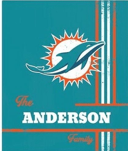 NFL Team Fleece Throw Blanket 50×60 – Soft Plush Lightweight Blanket for Everyday Comfort, Personalized Fan Gift
