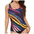 Hessimy Tankini Tops for Women Only Athletic Swim Top Modest Tankini Swimsuit No Bottom(Hot Pink