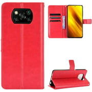 Case for Xiaomi Poco X3 NFC Case Cover,Flip Leather Wallet Cover Case for Xiaomi Poco X3 MZB07Z2IN / Poco X3 NFC